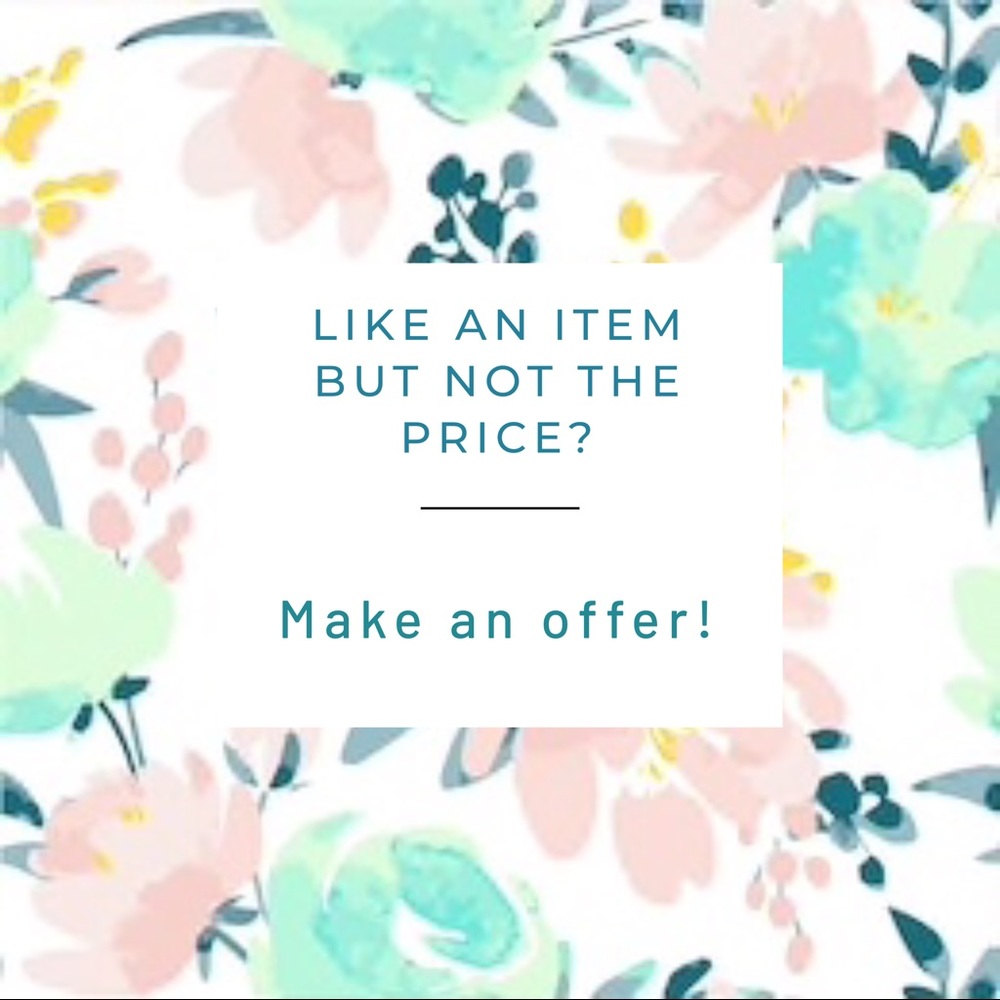Offers welcome! ✨